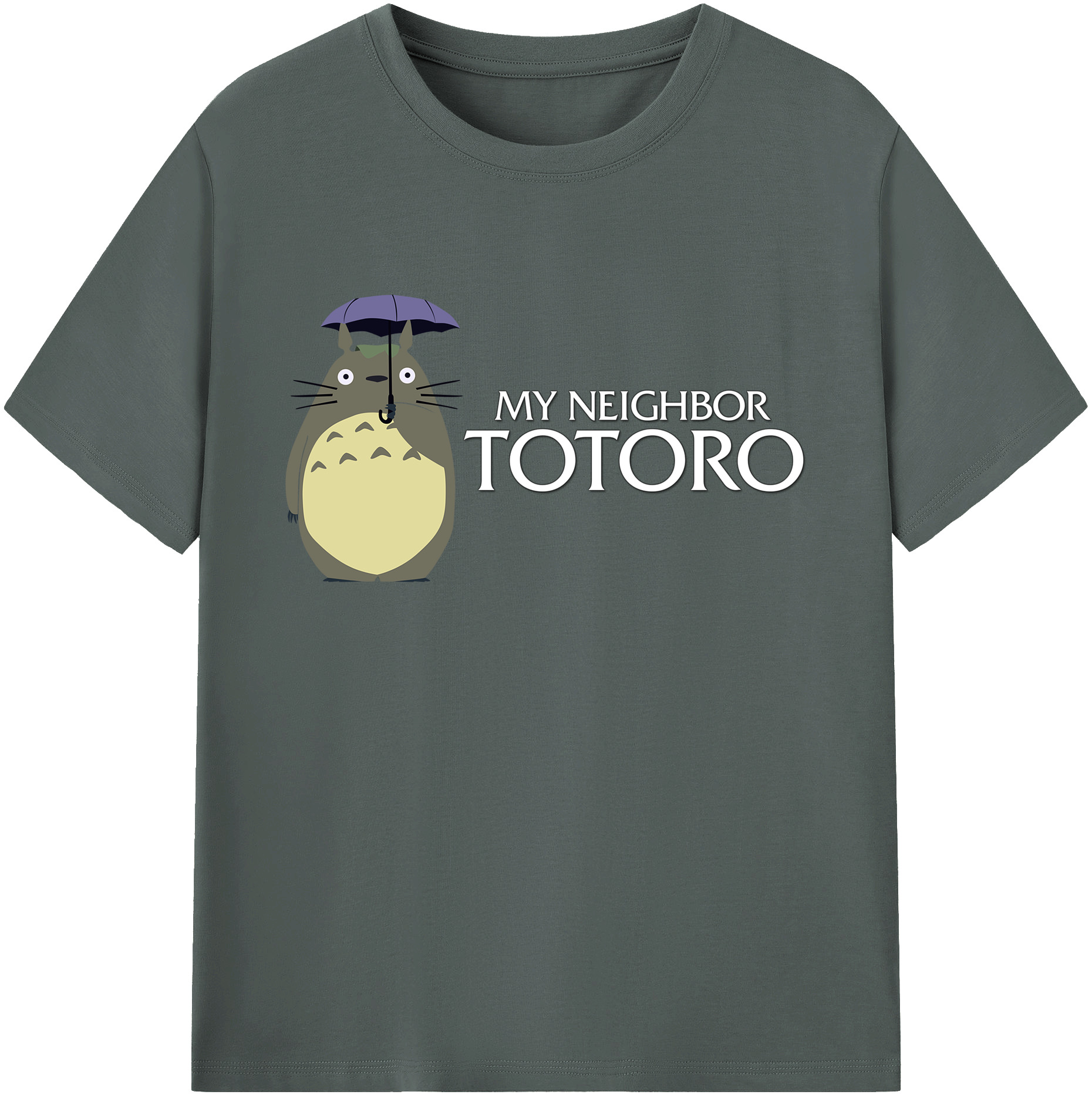 （画像用） となりのトトロ 草壁メイ 草壁サツキ My Neighbor Totoro Satsuki Kusakabe Mei Kusakabe 綿100％ メンズ半袖Tシャツ｜肌触りやわらか＆通気性